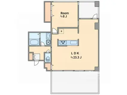 コアセブン(1LDK/3階)の間取り写真