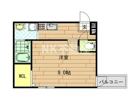 フジパレス高井田III番館(1K/1階)の間取り写真