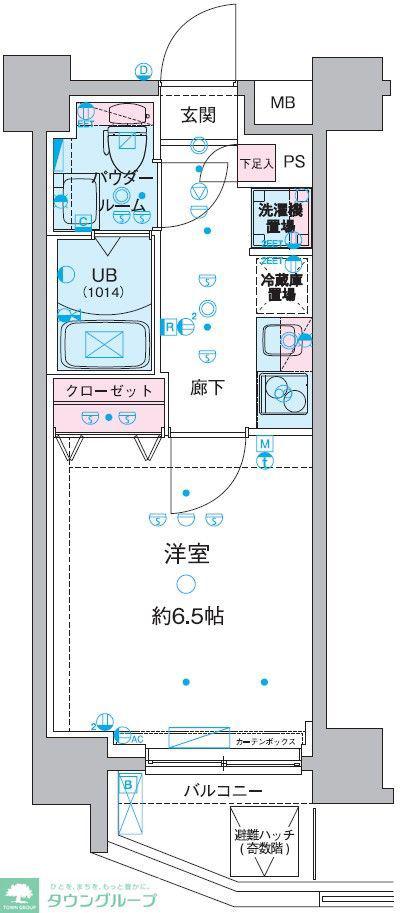 GENOVIA西川口IV(1K/10階)の間取り写真