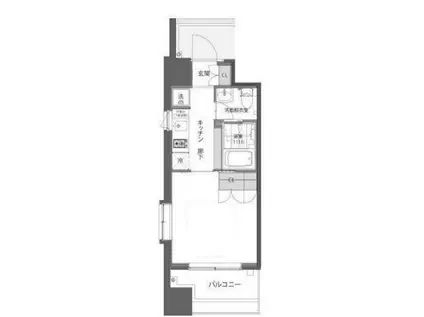 ガーデン蒲田(1K/2階)の間取り写真