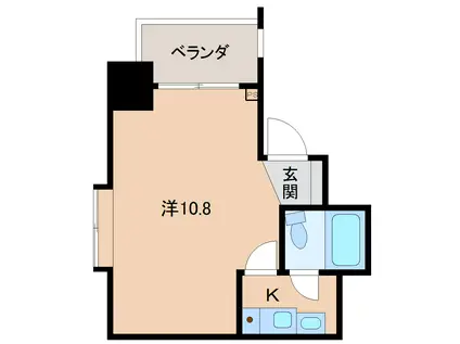 ル・シャトー十二番丁(1K/4階)の間取り写真