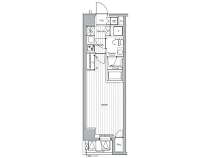 PREMIUMCUBE都立大学MO(1K/6階)の間取り写真