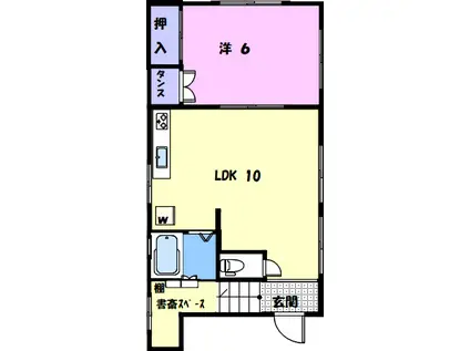 ハイツ工藤(1LDK/4階)の間取り写真