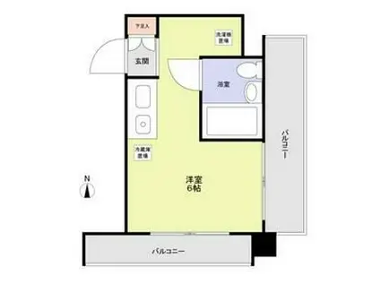 レイクサイド湯島(ワンルーム/3階)の間取り写真