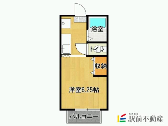 サンライズフジ(1K/1階)の間取り写真