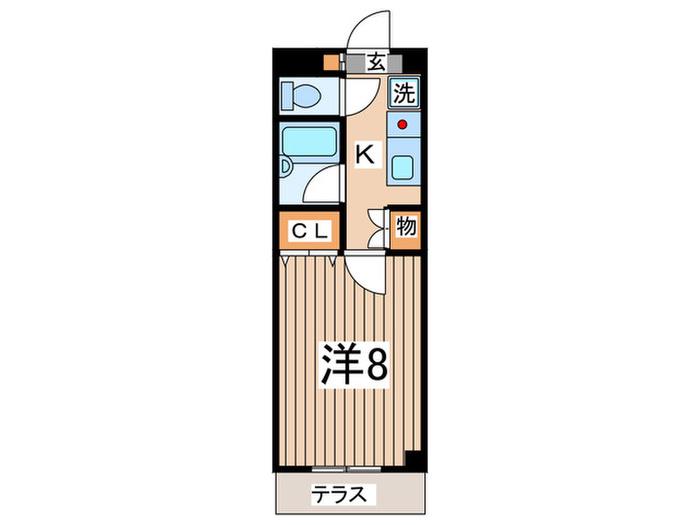 藤井マンション壱番館(1K/1階)の間取り写真