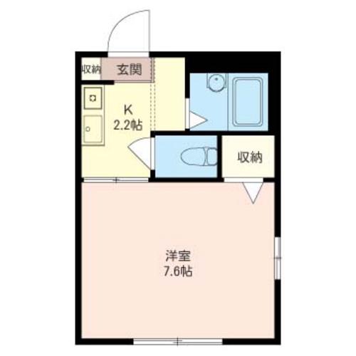 アネックス久我山(1K/1階)の間取り写真