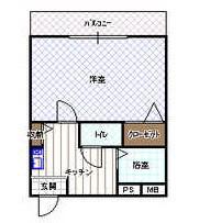 エクセルコート(1K/2階)の間取り写真