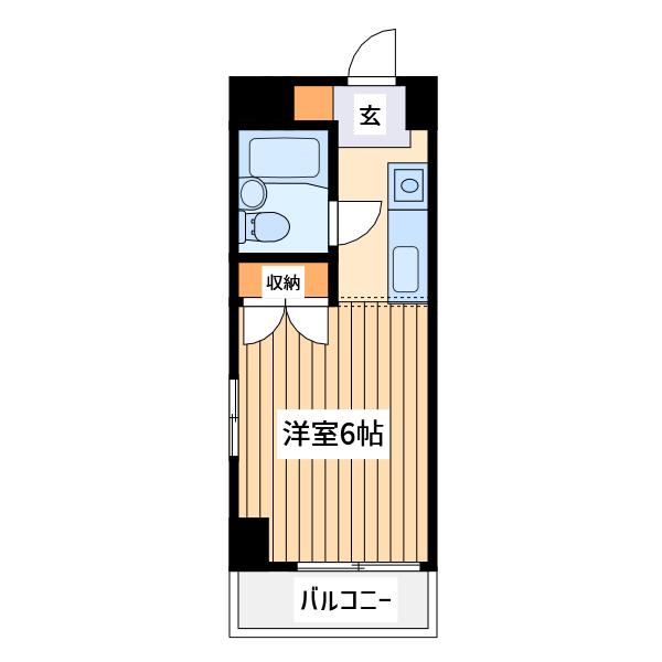 マモール川崎神明町(ワンルーム/3階)の間取り写真