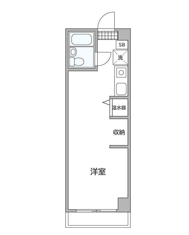 ドルフ町田(ワンルーム/3階)の間取り写真