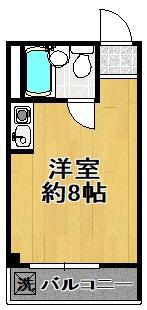 グランキューブ大正通(ワンルーム/5階)の間取り写真