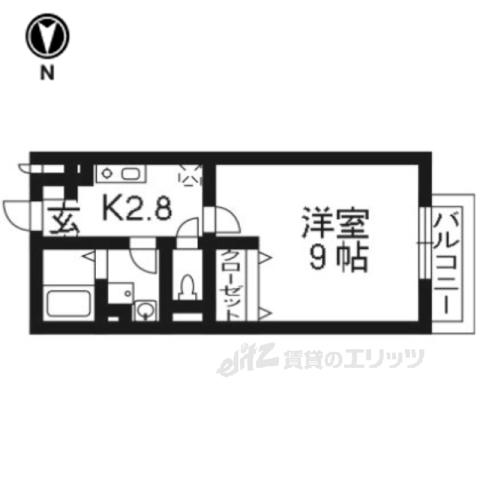 ネクストスクエア(1K/2階)の間取り写真