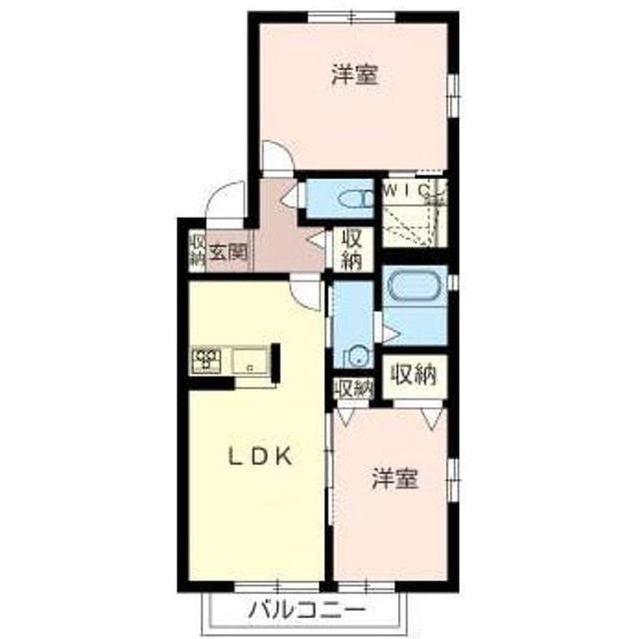 ビューテラスII(2LDK/1階)の間取り写真