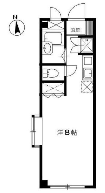 ベトレヘムハウス(ワンルーム/2階)の間取り写真