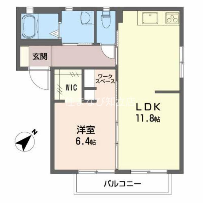 コーポ春風IV(1LDK/2階)の間取り写真