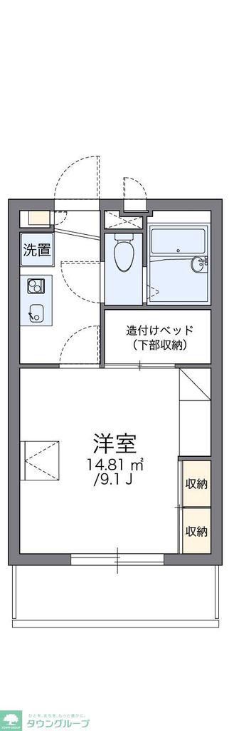 レオパレス富士見II(1K/3階)の間取り写真