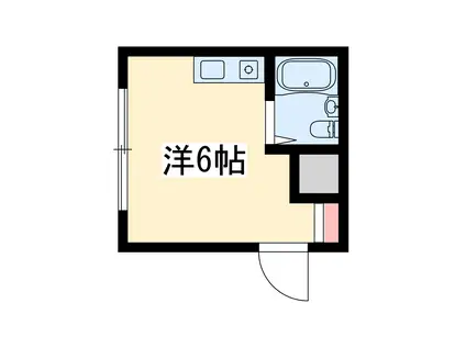 昭和グランドハイツ西三国(ワンルーム/4階)の間取り写真