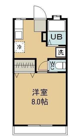 松島コーポ(1K/1階)の間取り写真