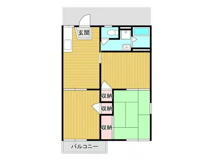 サンハイツ(3DK/1階)の間取り写真