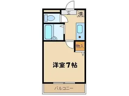 JCPARKみずほ台 914376(1K/1階)の間取り写真