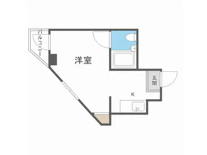 サンプラザ京橋(ワンルーム/4階)の間取り写真