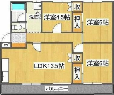 ガーデンプレイス城東(3LDK/3階)の間取り写真