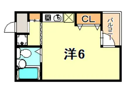 ヒルバレー妙法寺駅前(1K/5階)の間取り写真