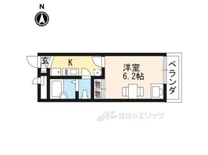 レオパレスナザレ(1K/1階)の間取り写真