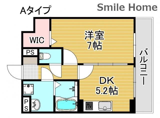 プリムローズ(1DK/2階)の間取り写真