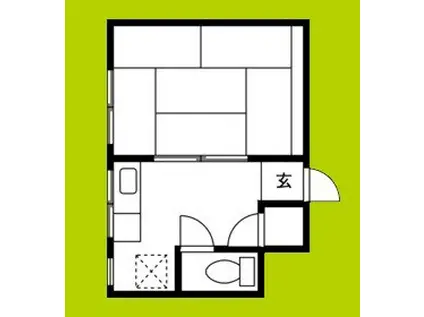 葵マンション(1K/1階)の間取り写真