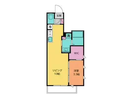 エトワール フィランテ(1LDK/1階)の間取り写真