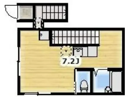 グローリア西蒲田(ワンルーム/2階)の間取り写真