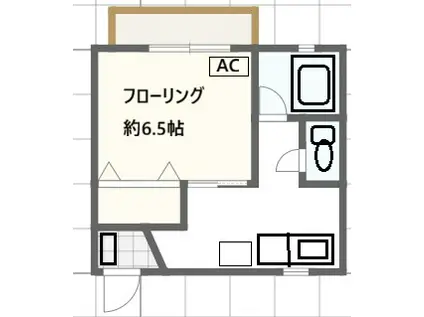 パルデンス(1K/3階)の間取り写真