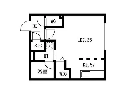 シュナクランツ(1K/4階)の間取り写真