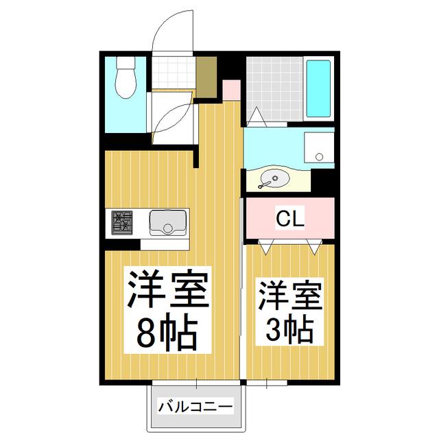 アリスコート・SIMIZU A(1LDK/1階)の間取り写真