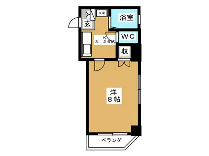 ルネクレスト錦糸町(1K/5階)の間取り写真