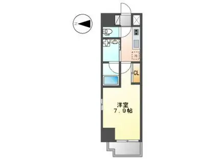 S-FORT熱田六番エスフォート熱田六番(1K/2階)の間取り写真