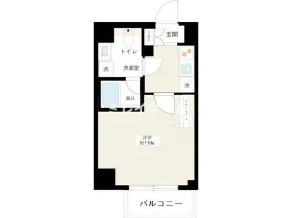 REALIZE蒲田III(1K/2階)の間取り写真