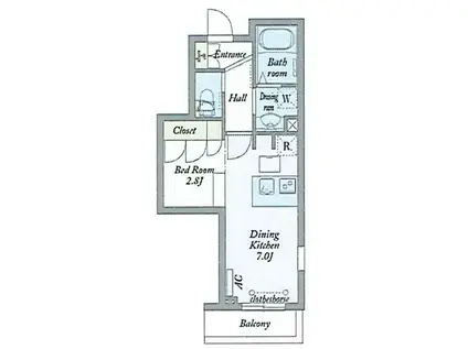 MY STYLE VINTAGE 西日暮里(ワンルーム/3階)の間取り写真