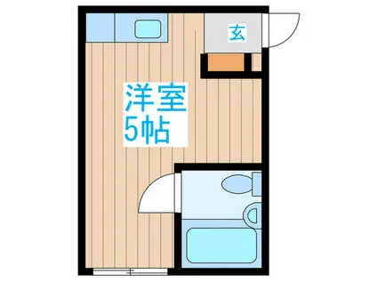 クロノス東中野ウエスト(ワンルーム/2階)の間取り写真