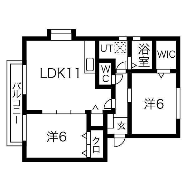SOURCEII(2LDK/2階)の間取り写真