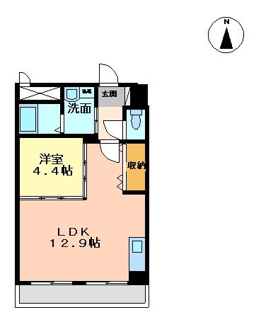 ABEEYROAD(1LDK/2階)の間取り写真