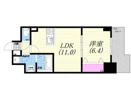 グラン プラス(1LDK/7階)の間取り写真