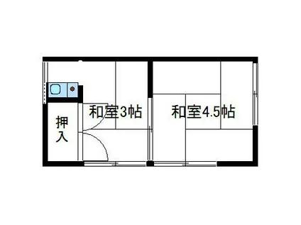 大和荘 別館(2K/2階)の間取り写真