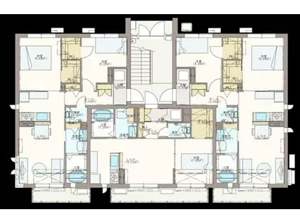 シャーメゾン中央(1LDK/1階)の間取り写真