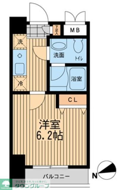 ライブコート大鳥居(1K/1階)の間取り写真