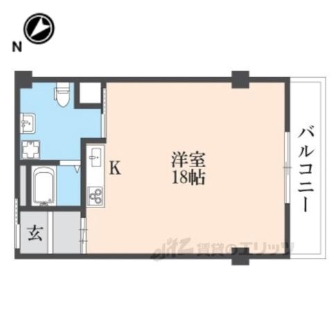 ほほえみやすの郷(ワンルーム/3階)の間取り写真