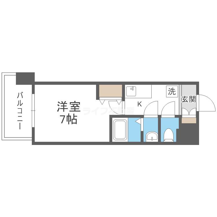 LIVIAZ OSAKA VERITE(1K/9階)の間取り写真