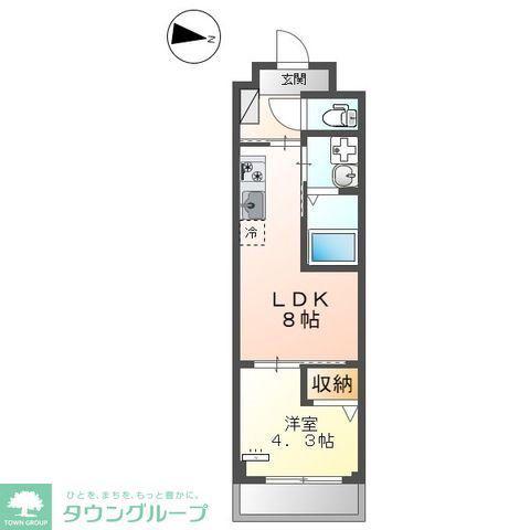 PRESI・MARUTOMO(1LDK/1階)の間取り写真