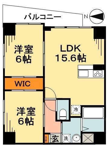 LA PRIMA GRANDE(1SLDK/6階)の間取り写真